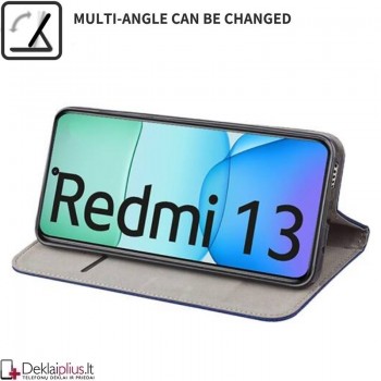 Telone dirbtinos odos dėklas - bordo spalvos (Xiaomi Redmi 13/Redmi Note 13R/Poco M6 4G)